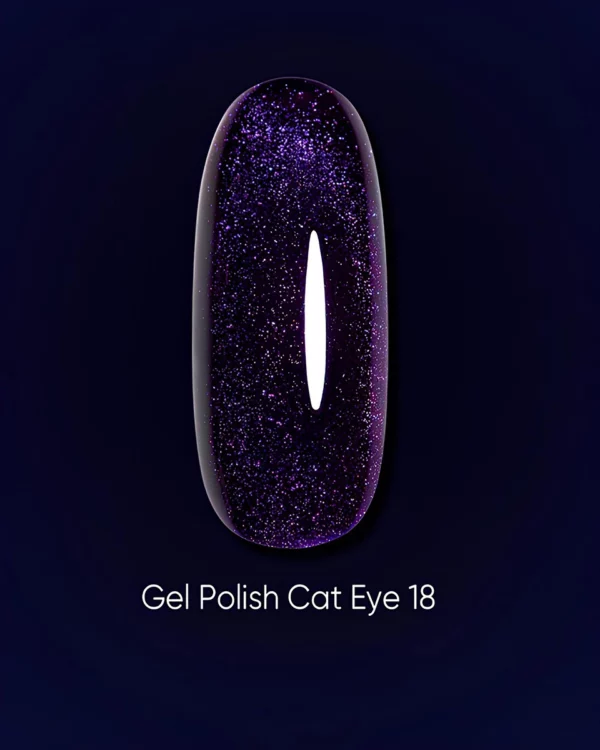 DARK Gel Polish Cat Eye 18