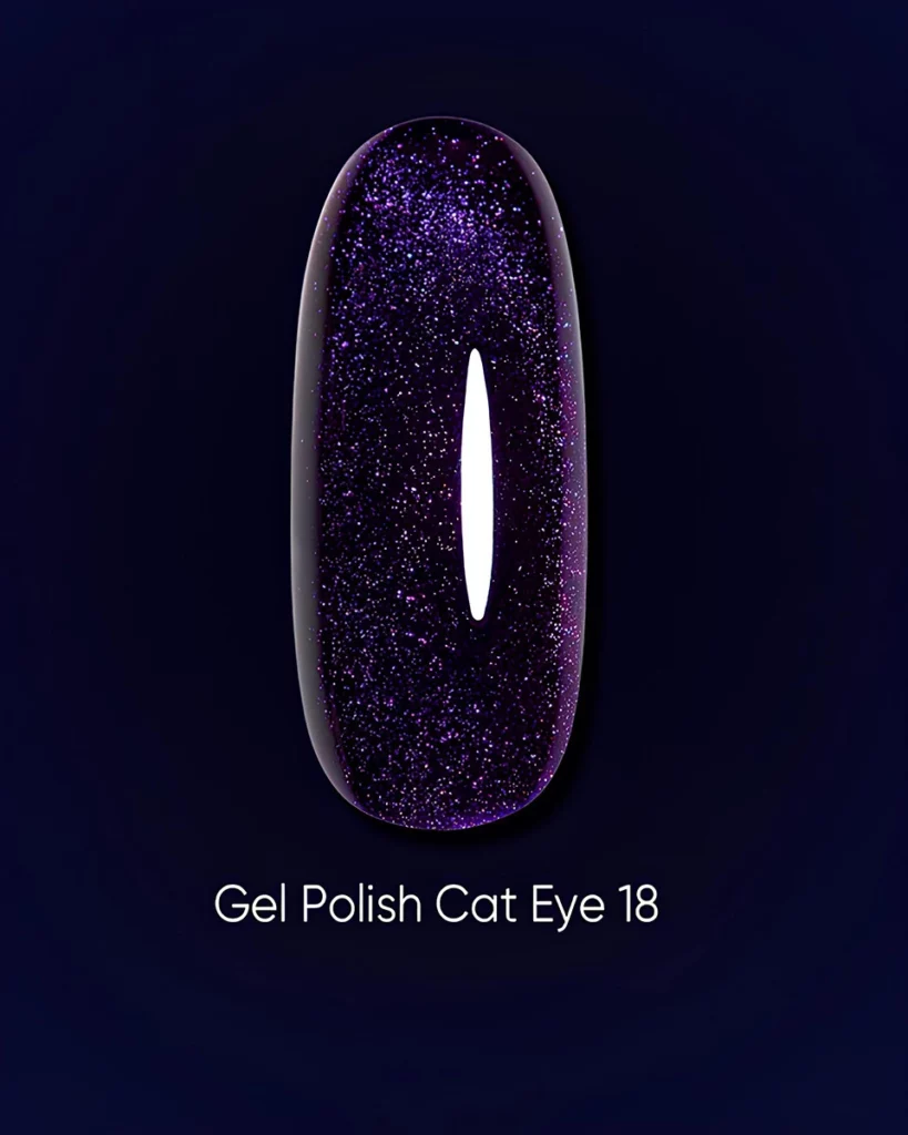DARK Gel Polish Cat Eye 18