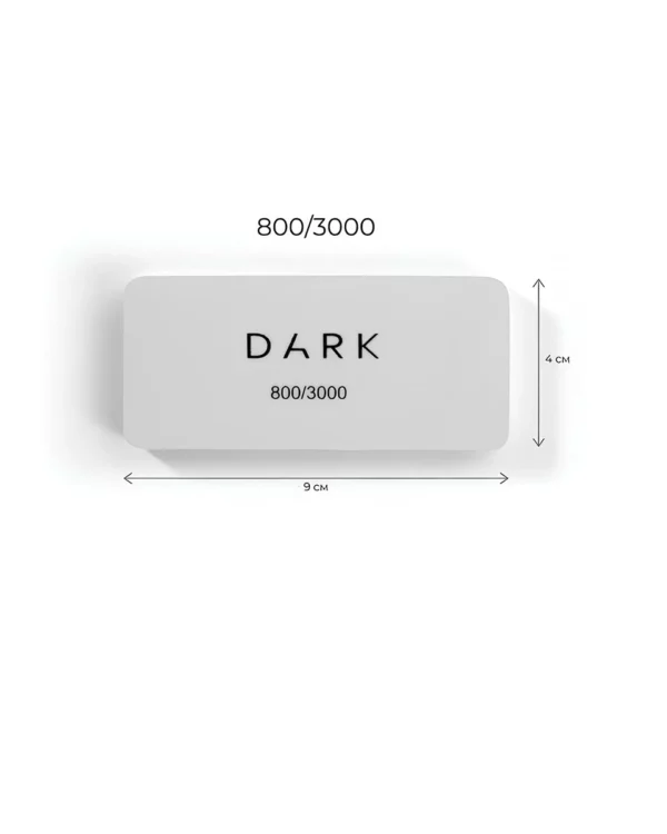 DARK Buffer file - rectangular 800/3000 grit