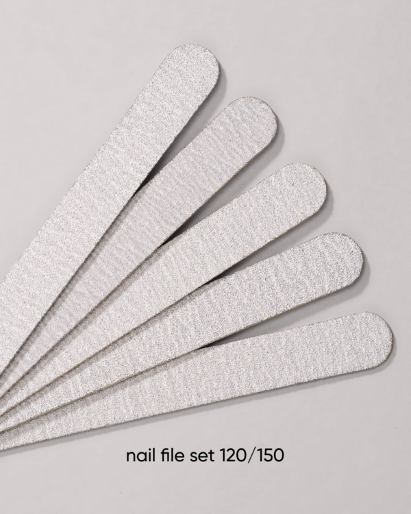 Dark Disposable nail file set, 50 pcs (120/150 grit)