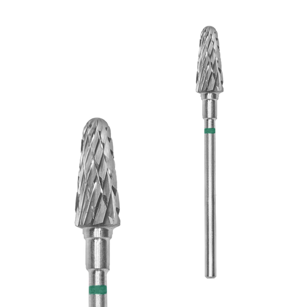 STALEKS PRO Carbide Nail Drill Bit Truncated Cone, 6 mm, Green / Coarse (FT70G060/14)
