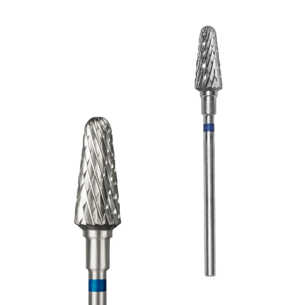 STALEKS PRO Carbide Nail Drill Bit Truncated Cone, 6 mm, Blue / Medium (FT70B060/14)