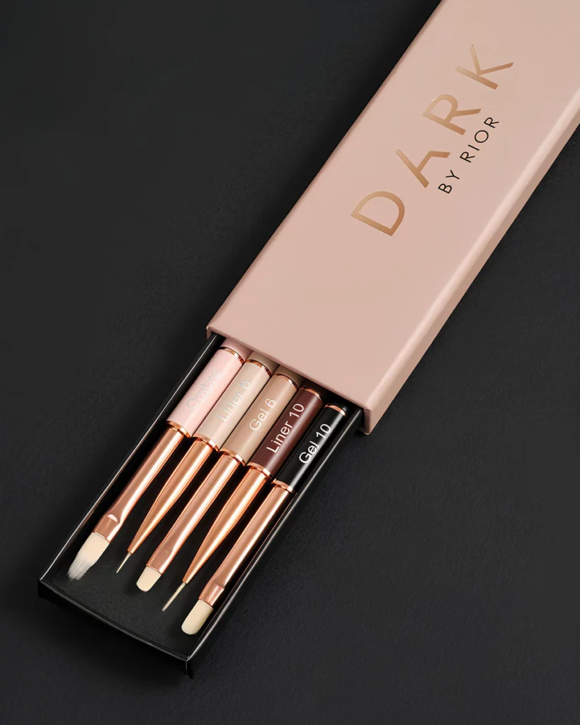 Dark Set of brushes, 5 pcs