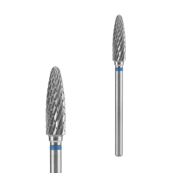 STALEKS PRO EXPERT Carbide Nail Drill Bit Corn, 4 mm, Blue / Medium (FT90B040/14)