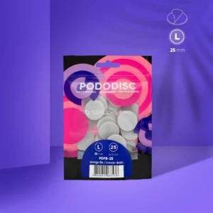 STALEKS EXPERT 25 PODODISC L Disposable files-sponges for pedicure disc 25 mm (25 pcs)
