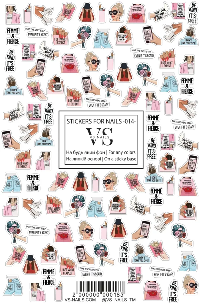 Stickers for nails - 014